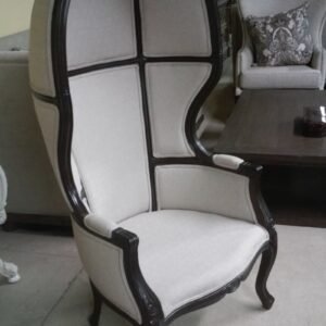 UNF-BE-22 Balloon Chair Update 2/2021 Pre-finished in dark walnut with no upholstery = $550 each