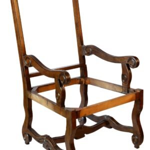UNF-SP- 373 Louis XIII Arm Chair Pre-finished $265.