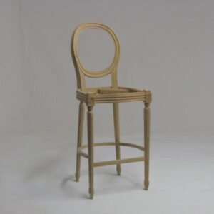 UNF-SP-23- Round Back Louis XVI Bar Stool 1 Sample in stock (smaller size) $95 -- Also current quantity SE-572 in stock $225 each