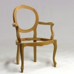 UNF-SP-122 Louis XV Oval Back Arm Chair S O L D