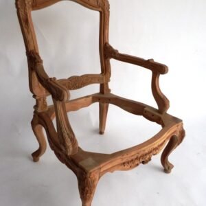 UNF-SP-715 Hand Carved Louis XV Bergere 27 Wide ( arm to arm) 28 Wide( leg to leg)   27.5 D 42 H Also Carved on the Back-3 in stock-special++ $280 each Close out-   High end  Occasional  Chair