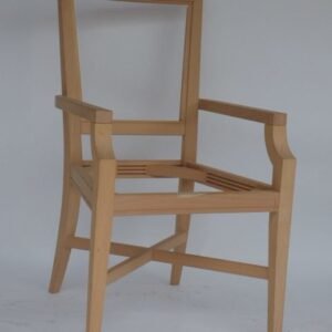 UNF-SP-230 Arm Chair with X Stretcher-1 Showroom Sample in Stock - $125