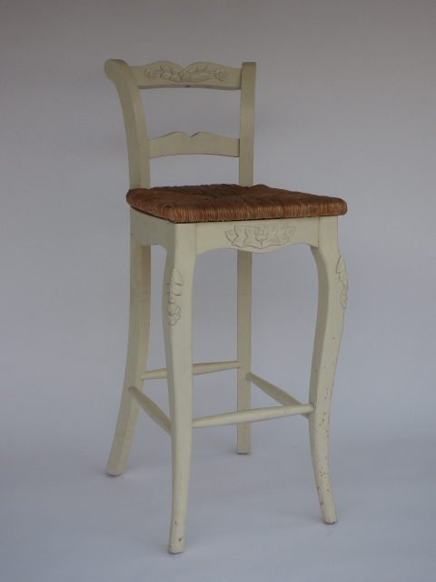 UNF-SP-61 Sample Bar Stool in antique white 1 in stock $75