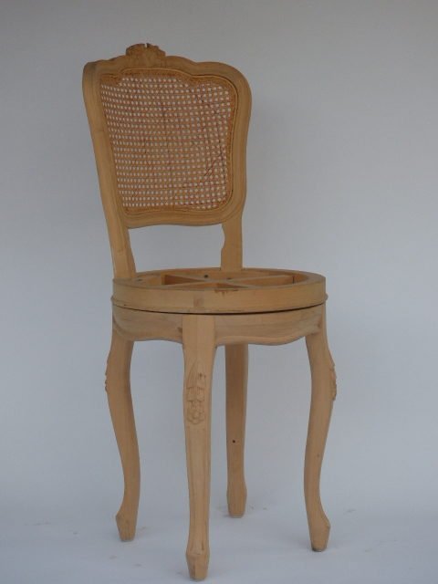 UNF-SP-62 Louis XV Counter Stool with cane back $185 ( Ring and swivel extra)