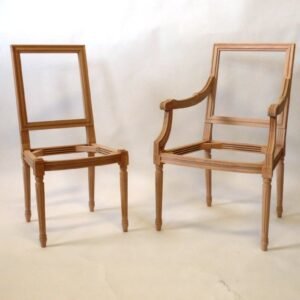 SE-542- Louis XVI Arm Chair 24-W-21-SD-38-H-27.5AH- SE-542 Side Chair-19-W-18-SD-38-H - Shipment   arriving in  December 2023