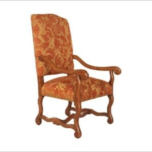 UNF-201-Arm-Chair-26W-27.5D-48H-UNF-201-Side-24W-27.5D-48-H.This is custom made to order frame- A slightly smaller side and arm chair frame is available in a medium walnut finish