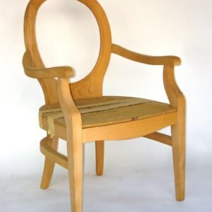 UNF-SP-196 Round Back Italian Beech wood Chair 1 in stock $85