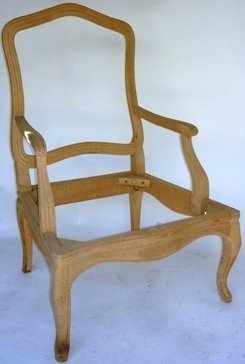 UNF-SP-702 -Lounge Chair in Alder wood $145 & 1 in stock in light crackle with beige glaze $145 -