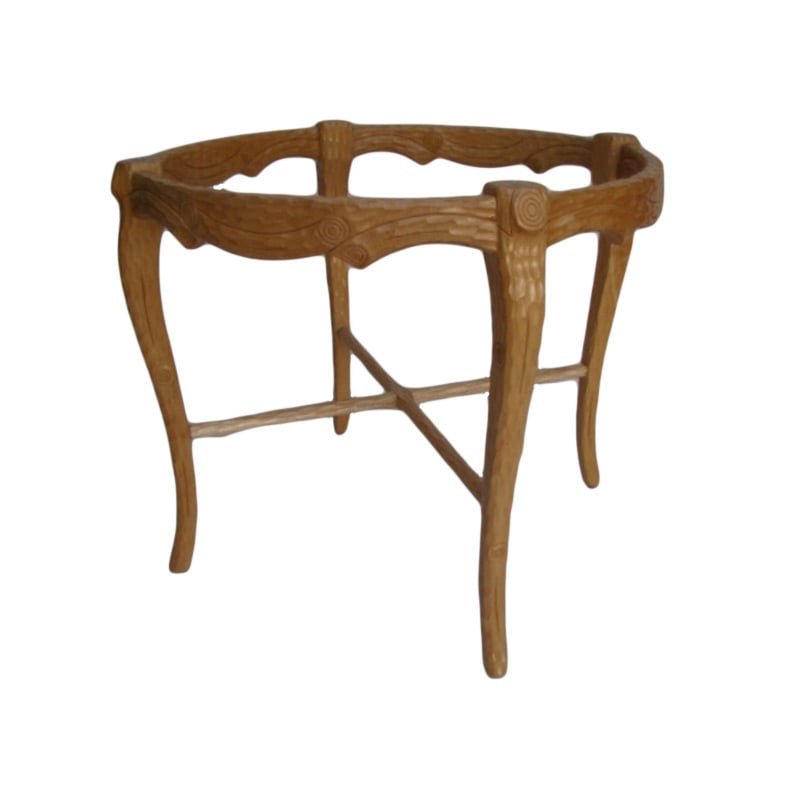 UNF-SP-600 Twig Carved Table Base  Suitable for 45-48 " Glass Top ---In stock-- Base Only unassembled $85