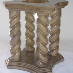 UNF-SP-009-Table Base with Twist Columns Painted Finish as Shown $ 380 Net