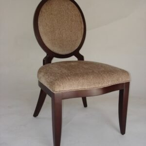 UNF-SP-350 X Back Side Chair in Mahogany Finish and Upholstered as shown -1 Showroom Sample AS IS $75